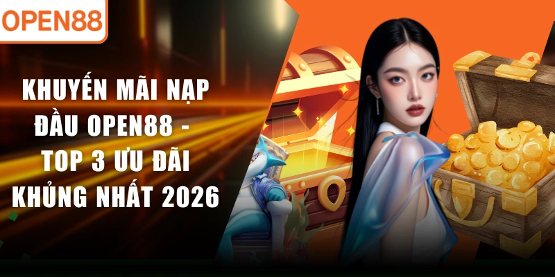 Khuyến Mãi Nạp Đầu OPEN88 - Top 3 Ưu Đãi Khủng Nhất 2026
